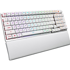 Asus ROG Strix Scope II 96 Wireless Gaming Keyboard, Tri-Mode Connection, Dampening Foam & Switch-Dampening Pads, Hot-Swappable Pre-lubed ROG NX Snow Mechanical Switches, PBT Keycaps, RGB-White